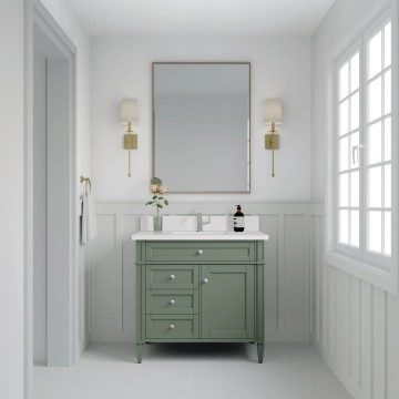 Brittany 36" Single Smokey Celadon ( Vanity Only Pricing)